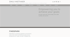 Desktop Screenshot of emilymiethner.com
